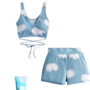 NWT Gilly Hicks Ribbed Matching Set